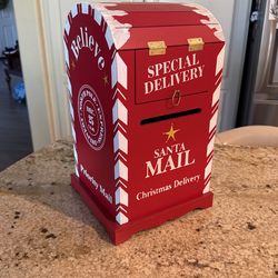Christmas Candy Cane Mail Box