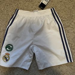 Real Madrid Adidas Boys Shorts Brand New