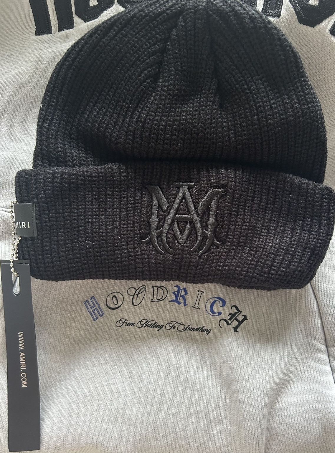 Amiri Beanie Black On Black ◾️