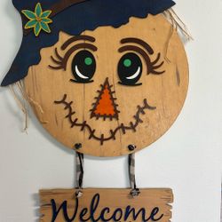 Fall Decoration Door Wall Scarecrow