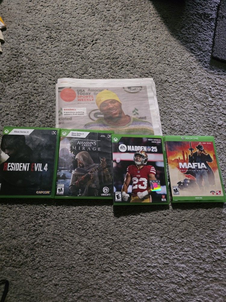 4 XBOX SERIES X GAMES