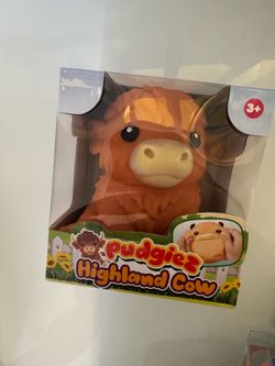 Highland cow rare squishy toy
