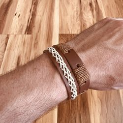 Leather Bracelet Set 