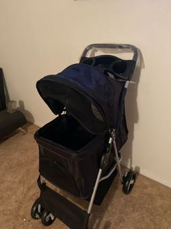 Pet Stroller with Canopy and Cup Holders