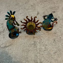 Kokopelli Tea light  Candle Holders