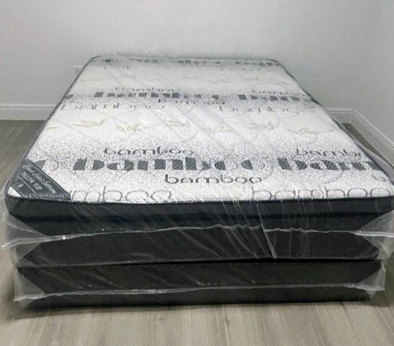 $200 Queen Pillow Top Mattress Only Brand New Free Delivery Same Day