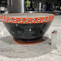Collectable Disney Nightmare Before Christmas Large Ceramic Candy Bowl