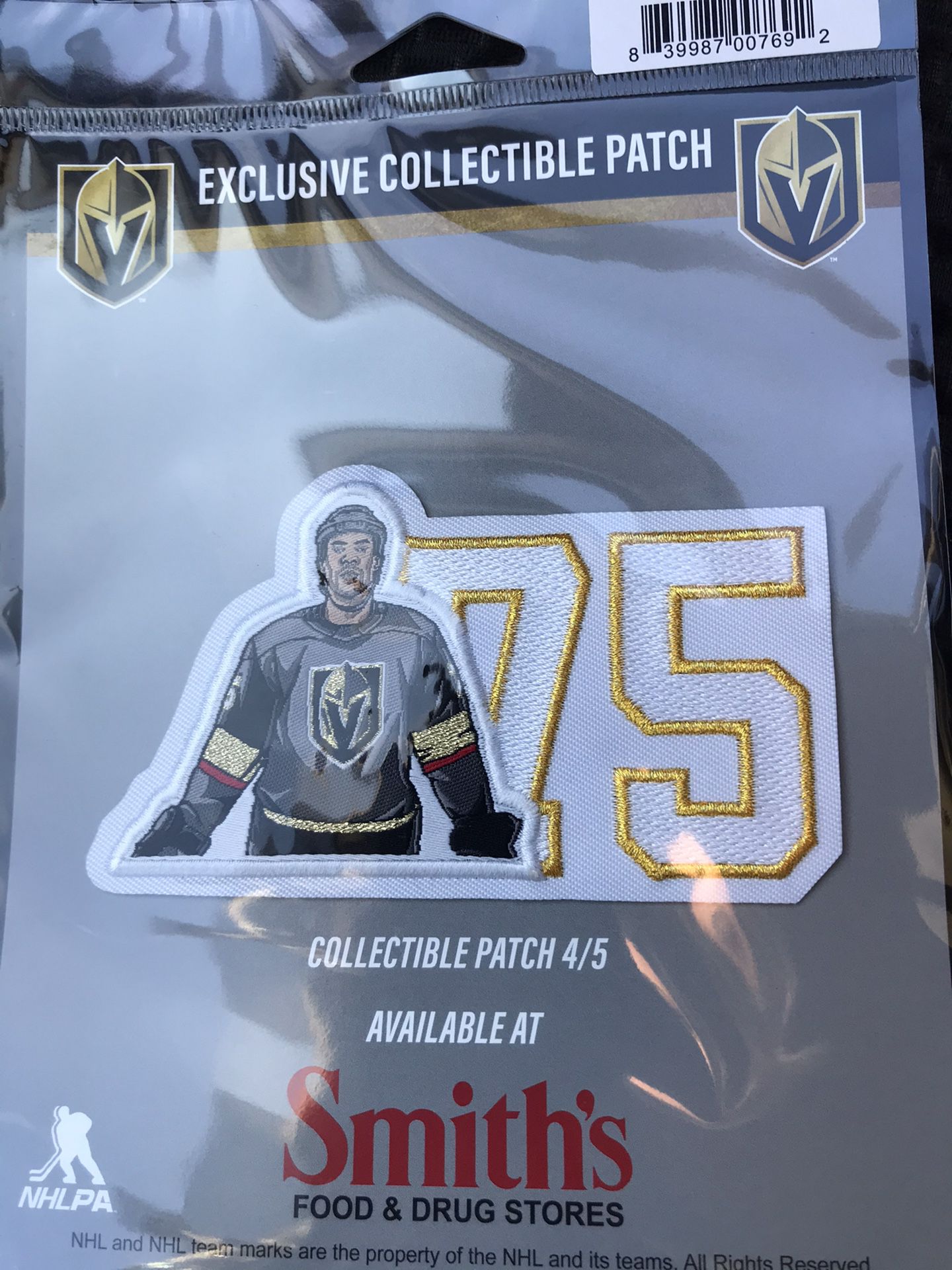 Ryan Reeves Las Vegas Golden Knights Smiths patch 4 of 5
