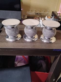 Brand new Diamond Encrusted Candle Holders