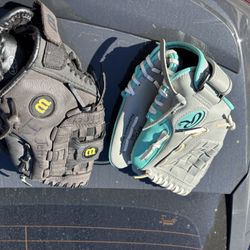 Wilson And Rowling Baseball Gloves 11/11 1/2 Inches