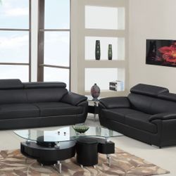 New Genuine Leather Couch / Love Seat. 86x37x38H; 69x37x38H.  Free Delivery!