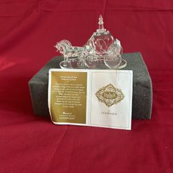 Wedding Coach Crystal Sculpture