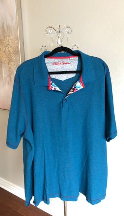Robert Graham 4XL teal polo