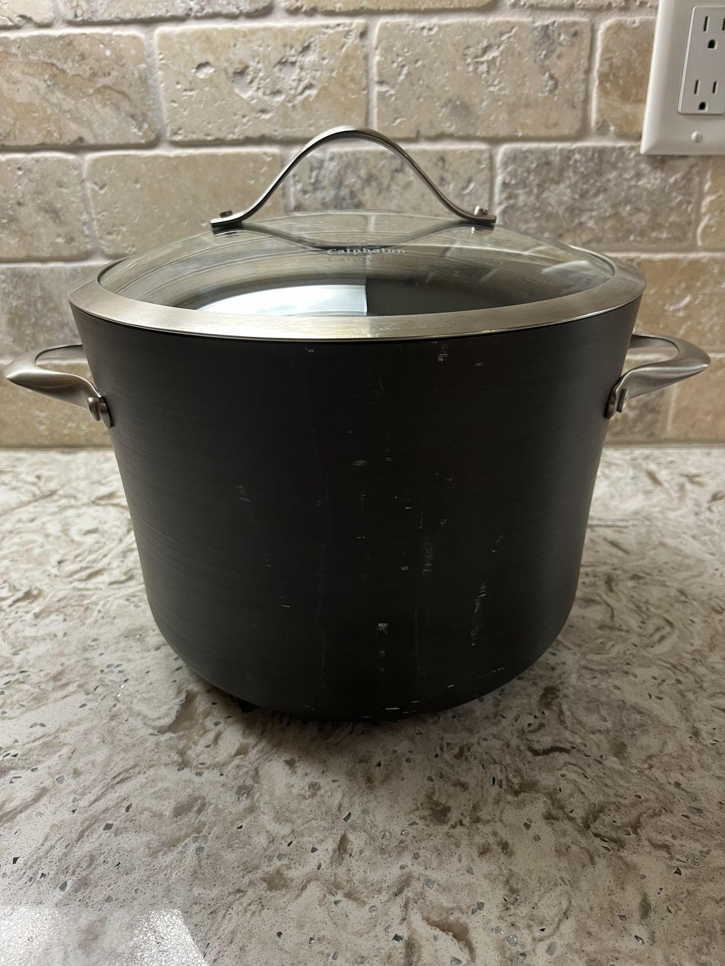 Calphalon Contemporary 6qtarge Stock Pot With Handles And Lid