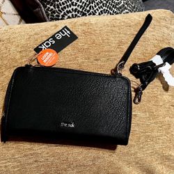 Brand New With Tags THE SAK “IRIS” All-In-One CROSSBODY/WRISTLET/WALLET 