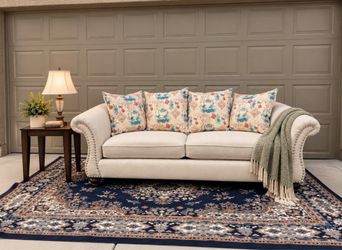 Cream Fabric Sofa