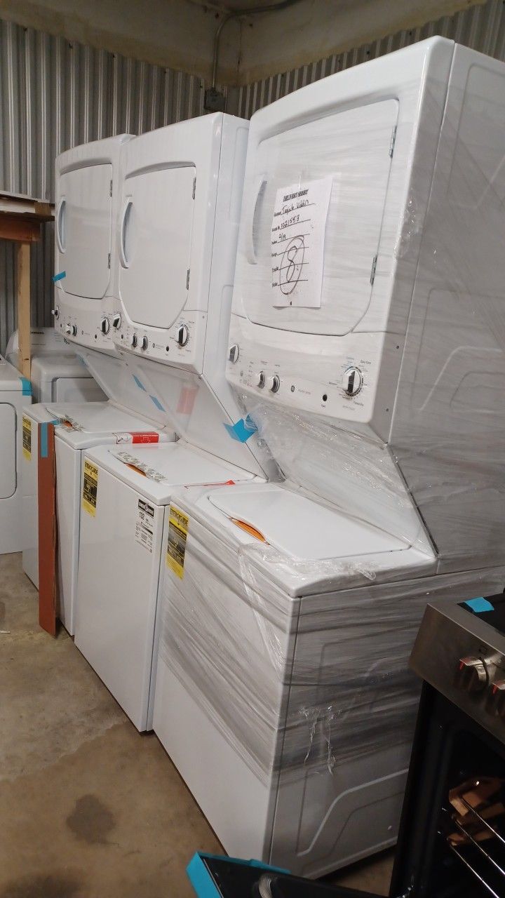 27 Brand New Stackable Washer And Dryer Combo