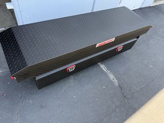 WEATHER GUARD 127-52-04 SADDLE BOX, Crossover; Single Lid; Powder Coated; Matte Black  11 cu ft.