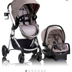 Car Seat Stroller Combo Even Flo Lightly Used