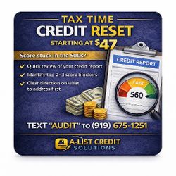 Tax Time Credit Reset – $47