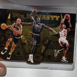 Upper Deck Bulls 90's Dynasty 1997 Gold Halogram 