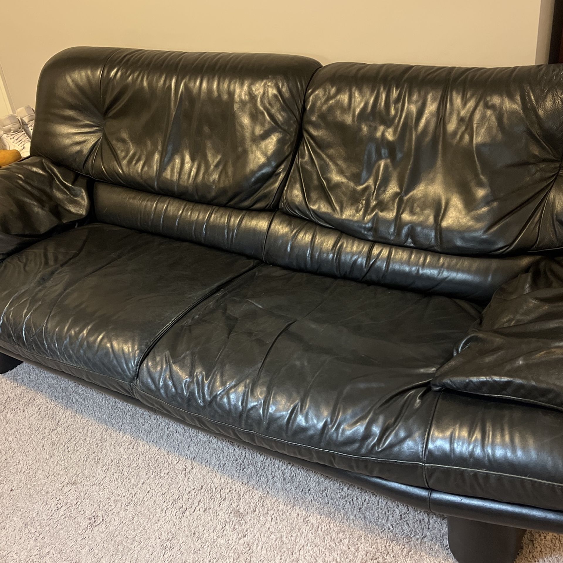 Genuine Leather Couch