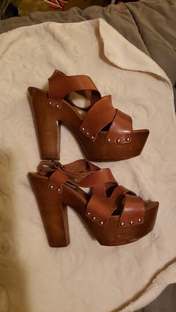 leather Steve madden heels