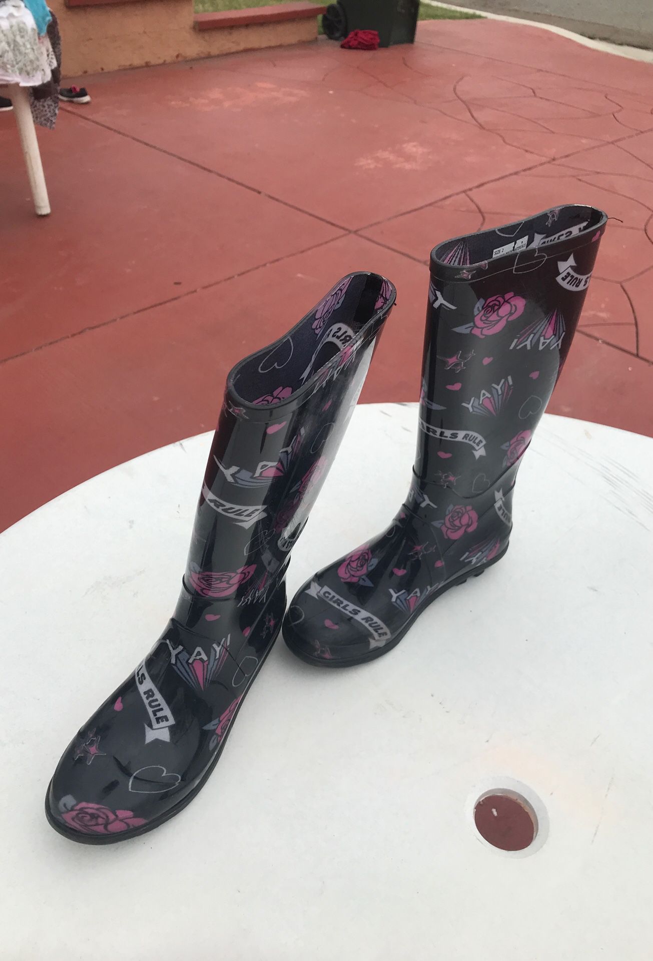 Size 2 Raining boots for girls