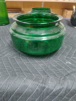 Green Glass Bowl