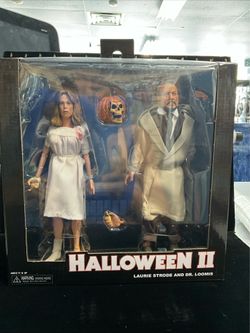 neca halloween 2 dr loomis laurie strode NECA