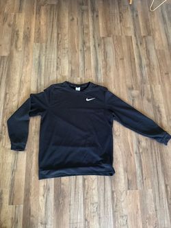 Nike Dri-FIT Men’s Black Crewneck Sweatshirt - Size Mediu