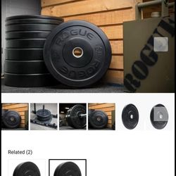 Fitness gym Rogue HG 2.0 bumper plates set