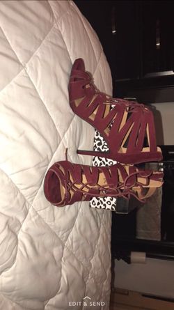 Burgundy heels