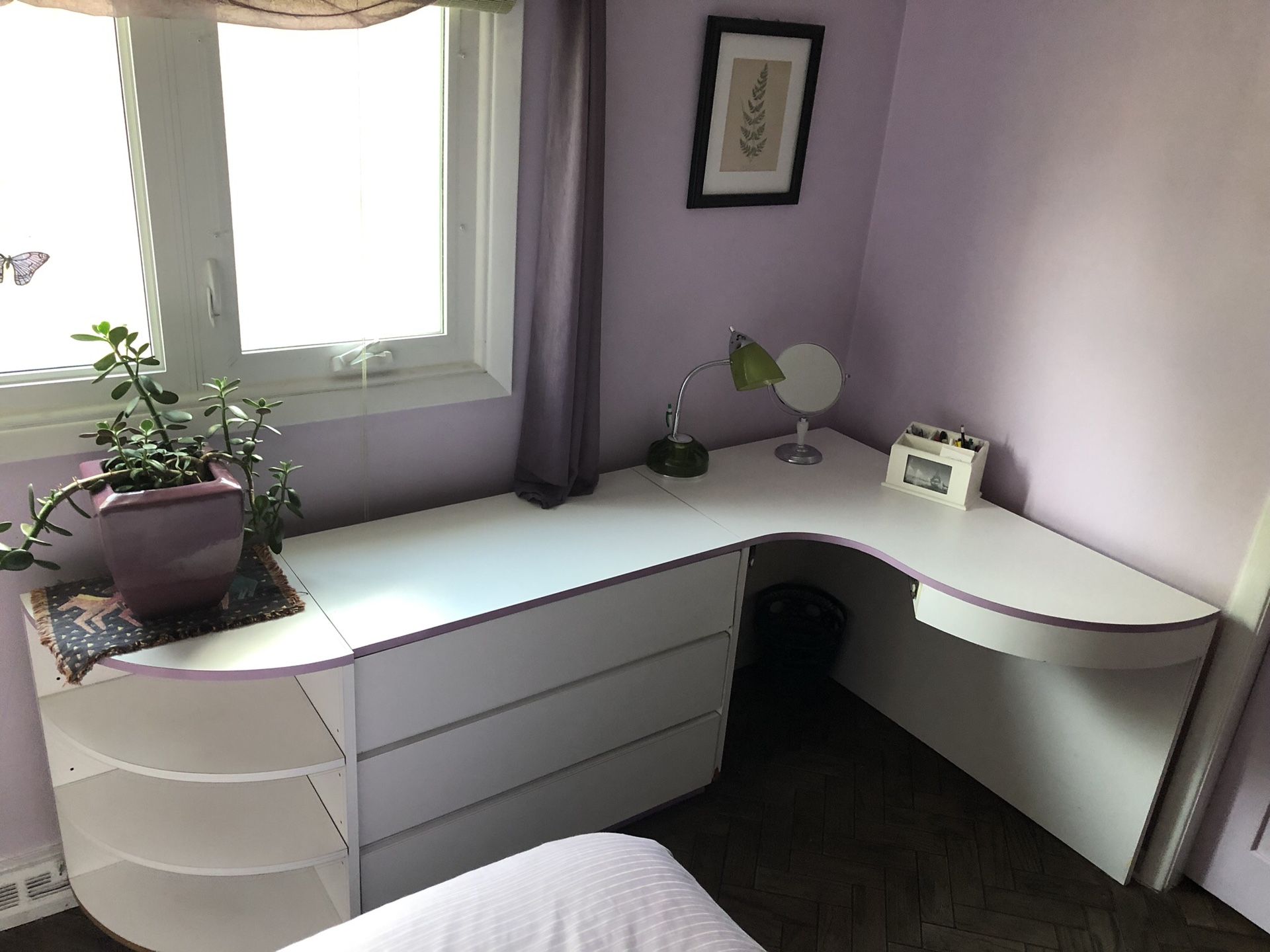 Bedroom Set - Corner desk - 2 matching nightstand dressers - buy separate or as a set