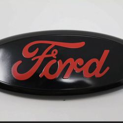 Customed Red and Black Ford Emblem for 2005-2014 F150