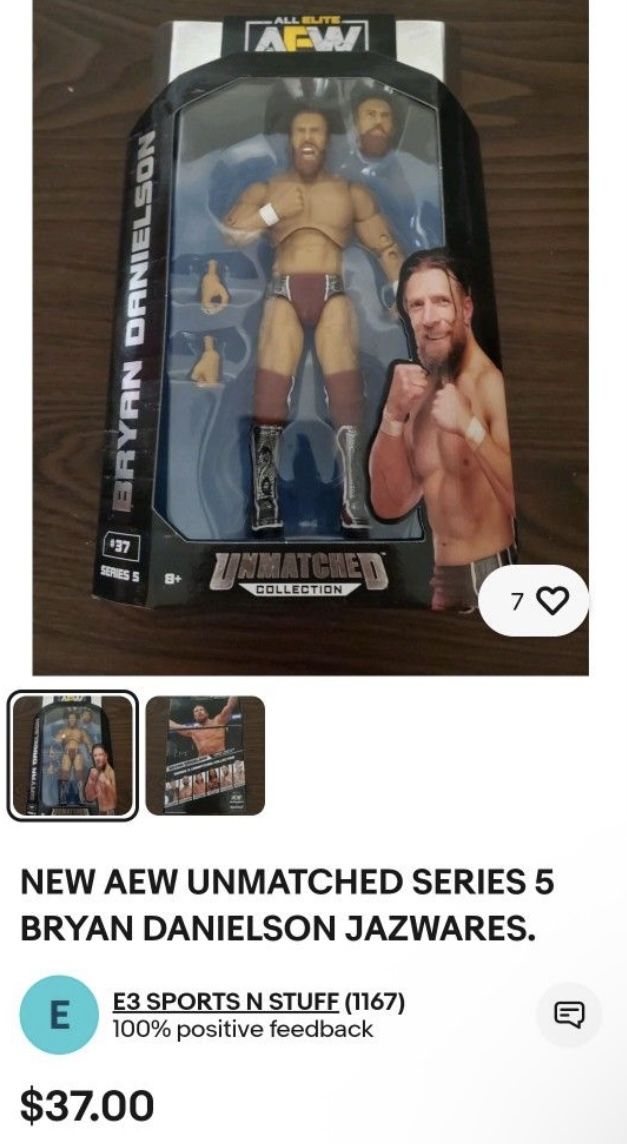 WWE Elite Wrestling Action Figure Toy Bryan Danielson