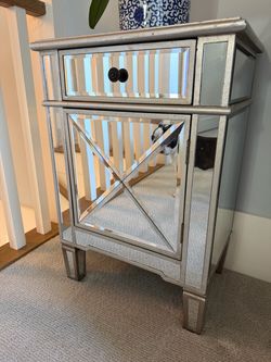Mirrored side tables