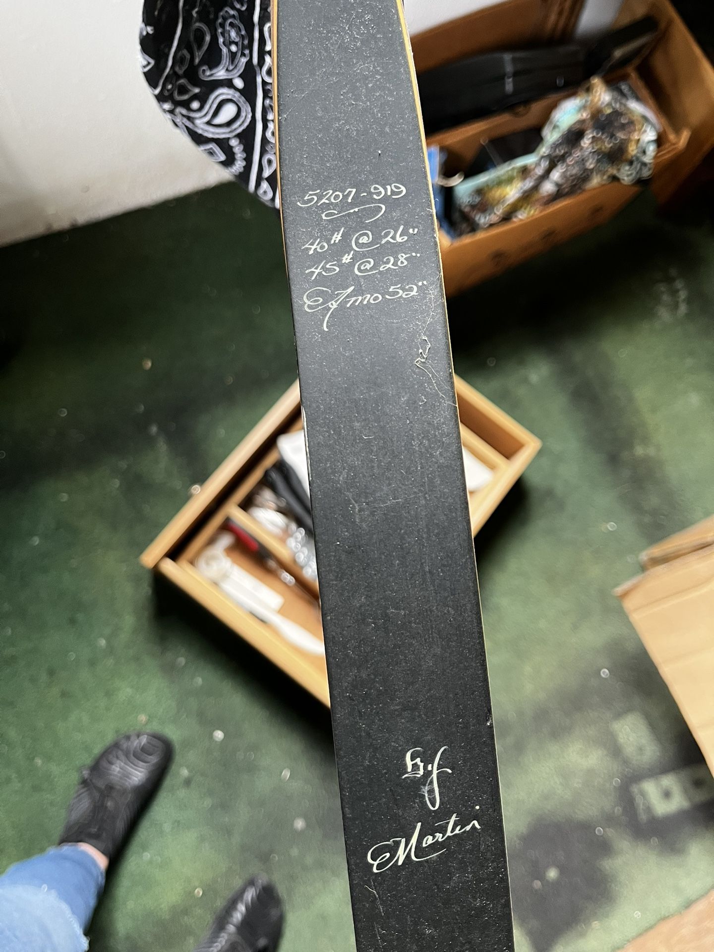 Martin Recurve Bow Includes Arrows New And Vintage.