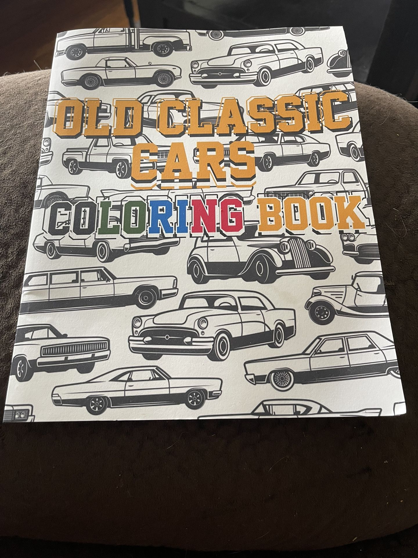 Old Classic Cars Coloring Book