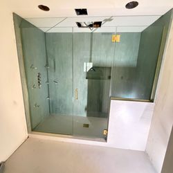 Frameless Glass Walk-In Shower Enclosure