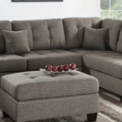Gorgeous Coffee Colored Sectional Set