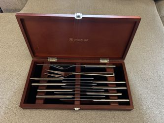 Wüsthof 10-Piece Stainless Mignon Steak and Carving Set