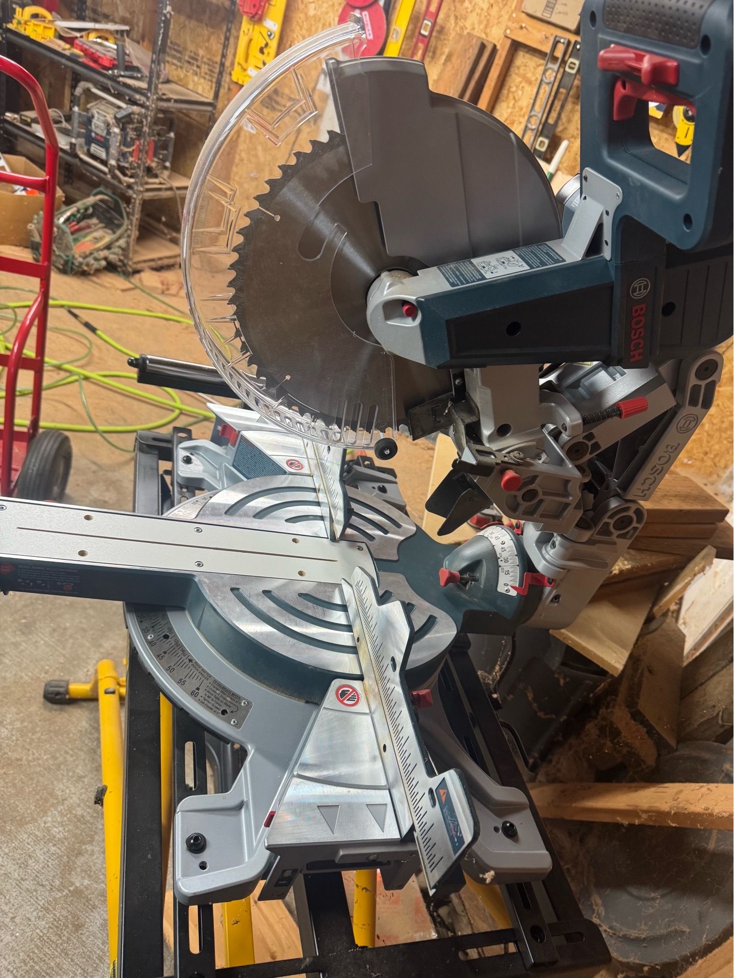 Bosch 15 amp 12 inch miter saw with a collapsible mobile base for Sale ...