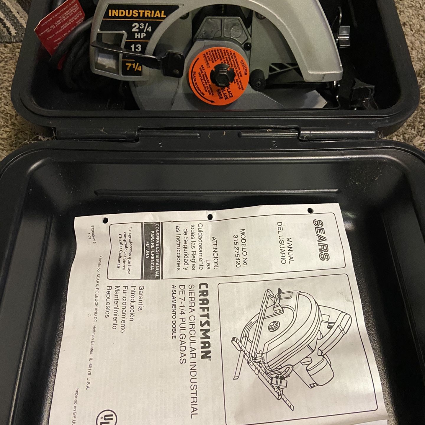 Craftsmen plug in Saw