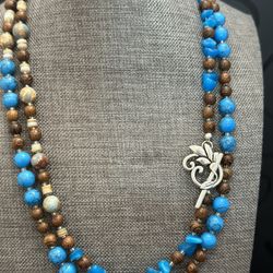 Handmade Semi Precious Long Necklace