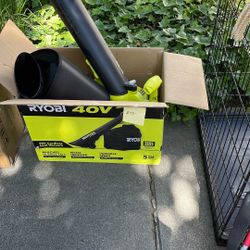 Brand New RYOBI 40V Leaf Vacuum