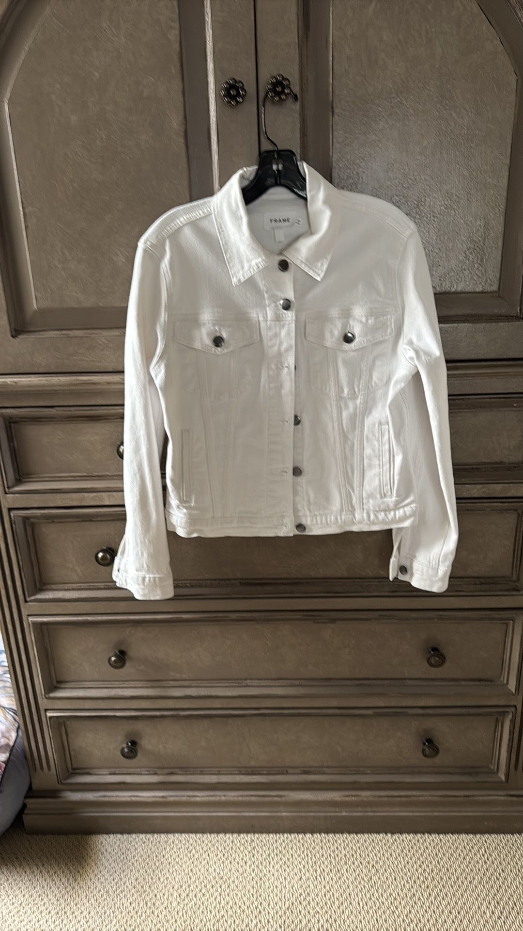 Frame White Jean Jacket