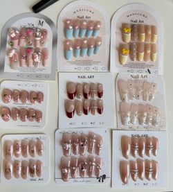 Handmade Custom Press-On Nails | Medium (M) | $5 Each
