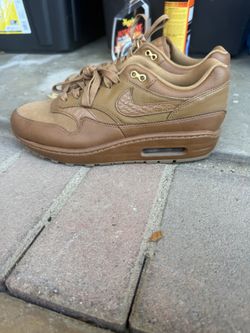 Brown And Gold Nike Airs