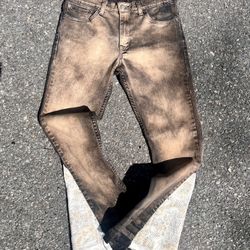  “Vintage Letter” Flare Jeans